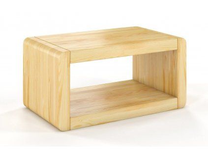 Nočný stolík Boverio z masívu borovice (Farba Prírodná)