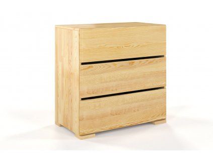 Komoda z masívu Sandemo 3S80 borovica  (Farba Prírodná)