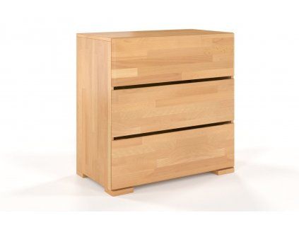 Komoda z masívu Sandemo 3S80 buk  (Farba Prírodná)