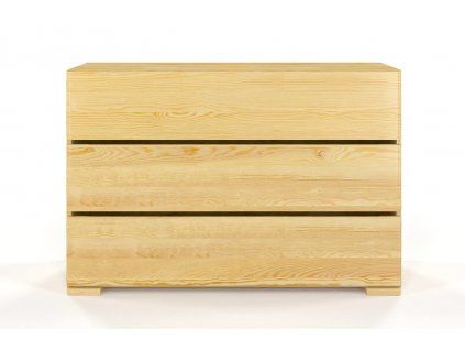 Drevená komoda borovica Sandemo 3S  (Farba Prírodná)