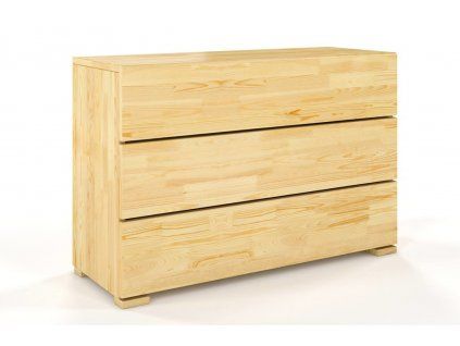 Komoda z masívu Hessler 3 borovica (Farba Prírodná)