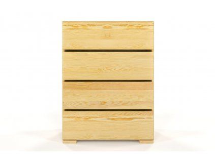 Komoda z masívu borovica Sandemo 4S80  (Farba Prírodná)