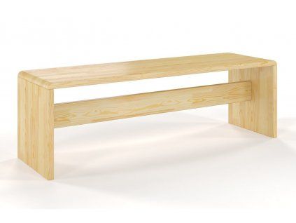 Lavica z masívu Benk borovica 120 cm (Farba Prírodná)