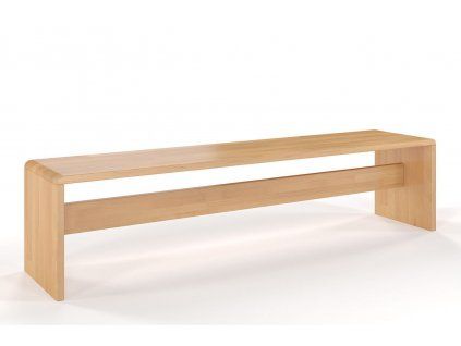 Lavica z masívu Benk buk 160 cm (Farba Prírodná)