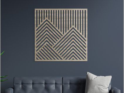 Moderný obraz Vrcholovka (Farba obrazu Sivá, Rozmer obrazu 22,5 x 22,5 cm)