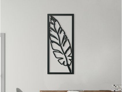 Moderný obraz Pierko (Farba obrazu Sivá, Rozmer obrazu 31,5 x 13,5 cm)