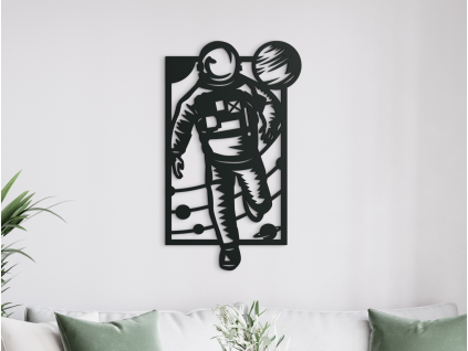 Obraz na stenu Astronaut (Farba obrazu Sivá, Rozmer obrazu 31,5 x 18,5 cm)
