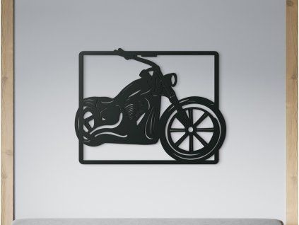 Drevený obraz na stenu Chopper (Farba obrazu Sivá, Rozmer obrazu 29,5 x 22,5 cm)
