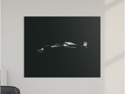 Drevený obraz na stenu Formula (Farba obrazu Sivá, Rozmer obrazu 22,5 x 28 cm)