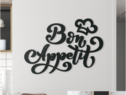 Drevený nápis Bon Appetit