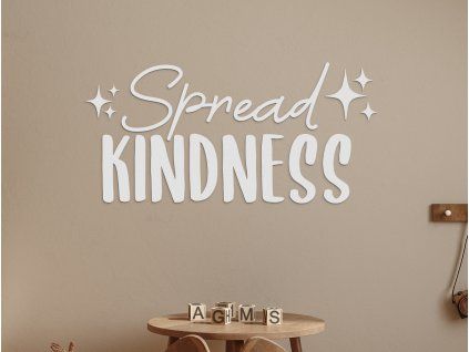 Drevená nálepka Spread kindness