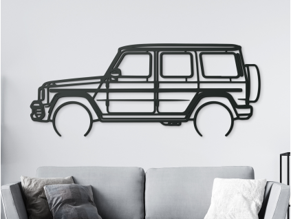Moderný obraz na stenu Mercedes G63 AMG (Farba obrazu Sivá, Rozmer obrazu 24 x 60 cm)