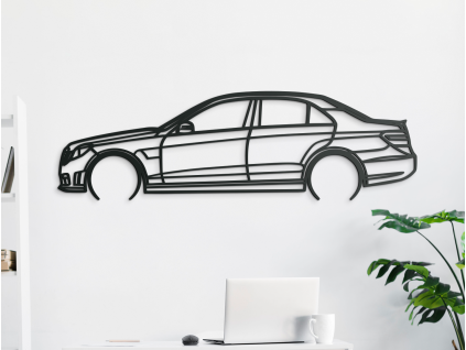 Obraz Mercedes E63 AMG (Farba obrazu Sivá, Rozmer obrazu 18,5 x 60 cm)