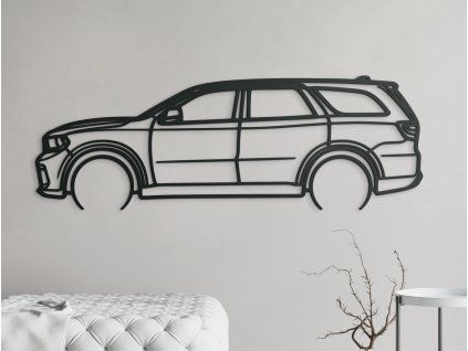 Moderný obraz auta Dodge Durango SRT 392 (Farba obrazu Sivá, Rozmer obrazu 20,5 x 60 cm)