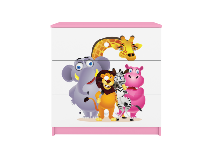 komoda zoo ruzova 2