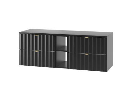 57988 skrinka pod umyvadlo s polickou arkos 06 140 cierna