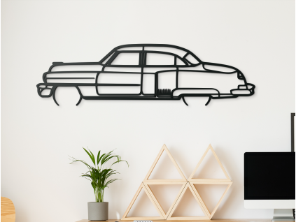 Drevený obraz na stenu Cadillac Fleetwood (Farba obrazu Sivá, Rozmer obrazu 17 x 60 cm)
