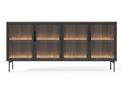 LUMUS B SIROKA VITRINA DUB CIERNA (1)
