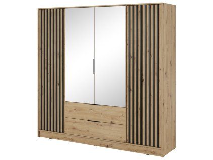 NELLY 4D SATNIKOVA SKRINA SO ZRKADLOM DUB ARTISAN CIERNA (1)