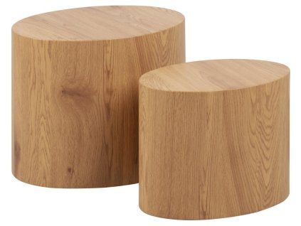 Konferenčný stolík Mice (2 ks) - dub divoký