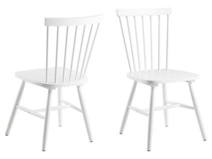 2x Jedálenská stolička Riano - biela