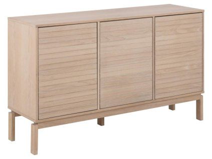 Široká komoda Linley 3D - dub bielený