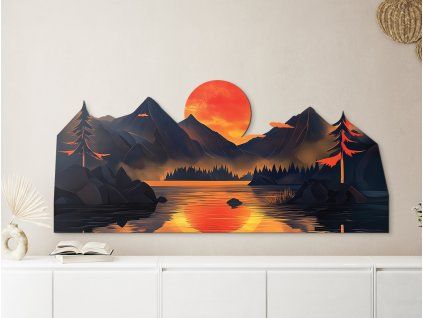 Obraz Slnečné odrazy (Povrchová úprava Matná, Rozmer obrazu 24 x 52,5 cm)