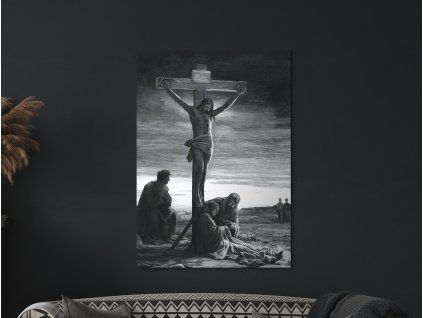 Obraz na stenu Kristus na kríži (Farba rámu Bez rámu, Povrchová úprava Matná, Veľkosť obrazu A4)