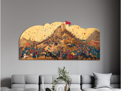 Obraz Pod hradbami dejín (Povrchová úprava Matná, Rozmer obrazu 27 x 56 cm)