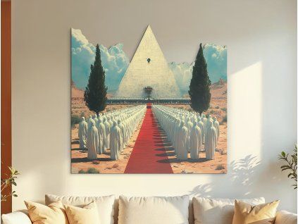 Obraz Ticho pred pyramídou (Povrchová úprava Matná, Rozmer obrazu 42 x 40 cm)