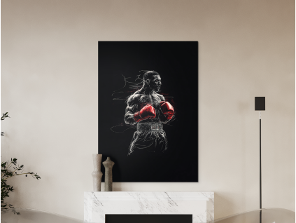 Obraz na stenu Boxer (Farba rámu Bez rámu, Povrchová úprava Matná, Veľkosť obrazu A4)