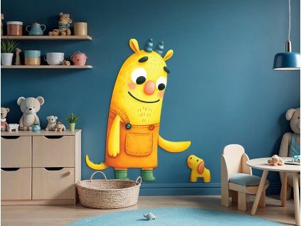 Detská dekorácia Dvaja kamaráti (Povrchová úprava Matná, Rozmer obrazu 64 x 46 cm)