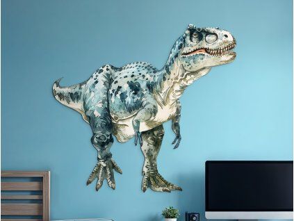 Detská dekorácia Alosaurus (Povrchová úprava Matná, Rozmer obrazu 52 x 56,5 cm)