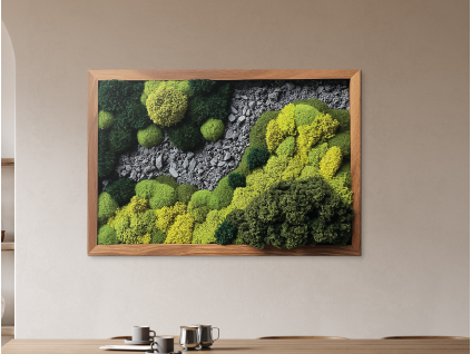 Tlačený machový obraz Skalisko (Povrchová úprava Matná, Rozmer obrazu 25,5 x 37,5 cm)