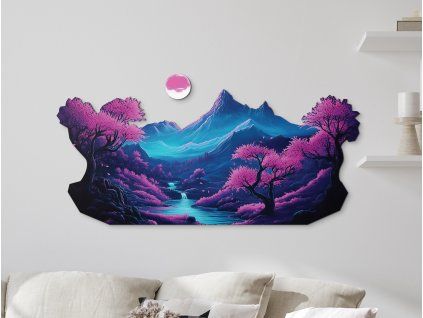 Obraz na stenu Magické hory (Povrchová úprava Matná, Rozmer obrazu 31,5 x 71 cm)