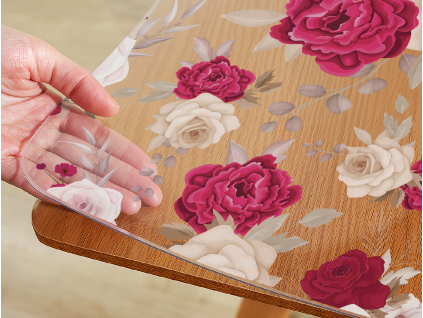 68673 makke sklo ruze pvc folia na stol na mieru