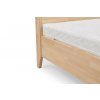 Masívna posteľ s nebesami Canopy buk (Farba Prírodná, Rozmer postele 200 x 200 cm)