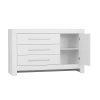 Calmo 3drawer1door chest white 2
