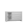 Calmo 3drawer1door chest grey 2
