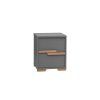 Snap container night stand dark grey