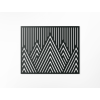 Minimalistický drevený obraz Štíty hôr (Farba obrazu Sivá, Rozmer obrazu 22,5 x 28 cm)