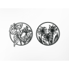 Dvojdielny obraz Jarné kvety (Farba obrazu Sivá, Rozmer obrazu 22,5 x 45,5 cm)
