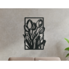 Drevený obraz Tulipány (Farba obrazu Sivá, Rozmer obrazu 22,5 x 31,5 cm)