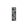 Vyrezávaný obraz Kvetiny (Farba obrazu Sivá, Rozmer obrazu 31 x 9,5 cm)