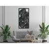 Moderný obraz Listy kvetu Monstera deliciosa (Farba obrazu Sivá, Rozmer obrazu 31,5 x 16 cm)