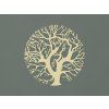 Drevený okrúhly obraz Strom (Farba obrazu Prírodná)
