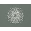 Drevená Mandala na stenu (Farba obrazu Biela)