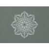 Mandala z dreva na stenu Kvet (Farba obrazu Sivá)