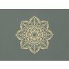 Mandala z dreva na stenu Kvet (Farba obrazu Prírodná)