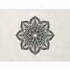 Mandala z dreva na stenu Kvet (Farba obrazu Antracit)